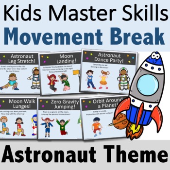 Preview of Astronaut Brain Breaks for Distance Learning (PDF, Google Slides) or Classroom