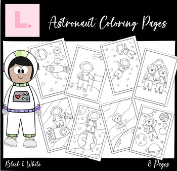Preview of Astronaut Coloring Pages