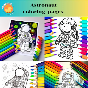Preview of Astronaut  Coloring Pages