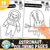 Astronaut Coloring Pages | Space Coloring Sheets with Planets