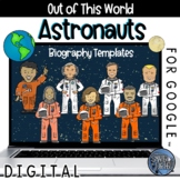 Astronaut Digital Biography Template Bundle