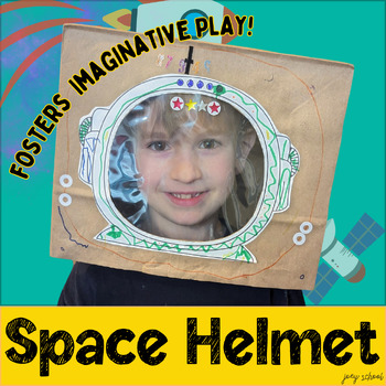 Preview of Astronaut Helmet Art Craft for Space Dramatic Play or Preschool Science