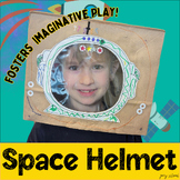 Astronaut Helmet Art Craft for Space Dramatic Play or Pres