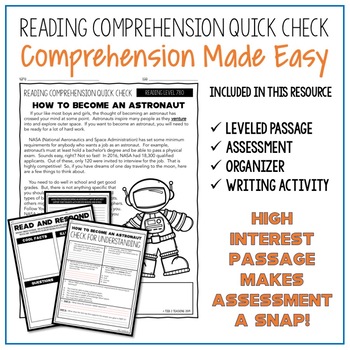 astronaut reading comprehension worksheets