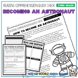 Astronaut Reading Comprehension Passage and Questions