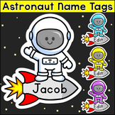 Astronaut Theme Name Tags - Outer Space Classroom Decor