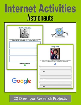 Preview of Astronauts - Internet Activities