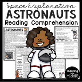 Astronauts Reading Comprehension Worksheet Space Exploration NASA