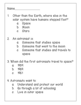 space travel and health reading answer