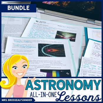 Preview of Astronomy ALL-IN-ONE Lessons Bundle | 21 SPACE Lessons
