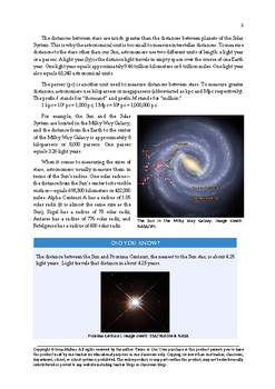 Astronomy Activity #9 Units of Measurement in Astronomy | TpT