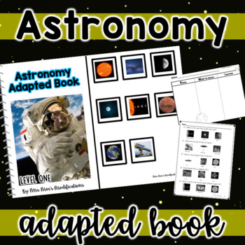 Preview of Astronomy: Adapted Book with Differentiated Worksheets