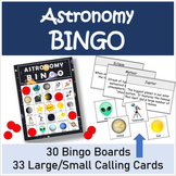 Astronomy BINGO | Solar System BINGO | English & Spanish Version