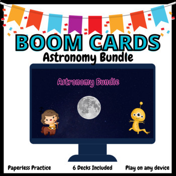 Preview of Astronomy BOOM Cards Bundle