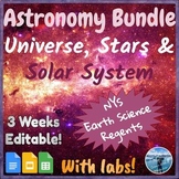 Universe, Stars & Solar System Astronomy Bundle | Notes, L