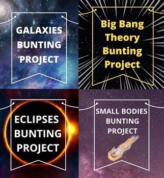 Preview of Astronomy Bunting Projects Bundle
