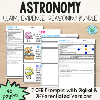 Preview of Astronomy - CER Prompts