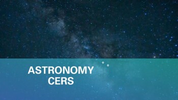 Preview of Astronomy Claim, Evidence, and Reasonings (CER)