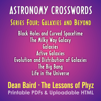 Preview of Astronomy Crosswords Series Four: Galaxies and Beyond BUNDLE