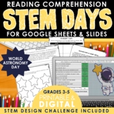 STEM Reading Passage & Comprehension Activities for Astronomy Day
