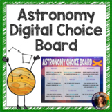 Astronomy Digital Choice Board