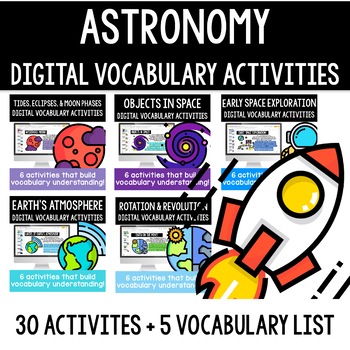 Preview of Astronomy | Digital Vocabulary Activities