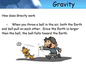 Preview of Astronomy - Gravity w/worksheet (SMART BOARD)