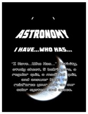 Astronomy Vocabulary Game, Flashcards, Quick Checks, and A