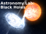 Astronomy Lab Activity: Black Holes