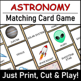 Astronomy Memory Game | Outer Space Matching Card Game | E