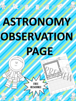 Preview of Astronomy Observation Page