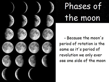 Preview of Astronomy - Phases of the Moon w/worksheet (SMART BOARD)