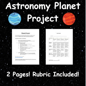 Preview of Astronomy Planet Project