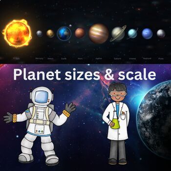 Preview of Astronomy Planets Size and Scale 4 Labs Middle School Science