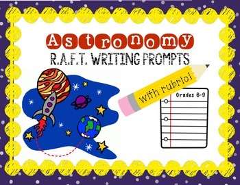Preview of Astronomy R.A.F.T. Writing Prompts