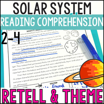Preview of Reading Comprehension Fables to Build Background Knowledge on the Solar System