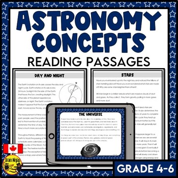 Preview of Space Reading Passages | Sky Science | Astronomy | Science Reading Passages