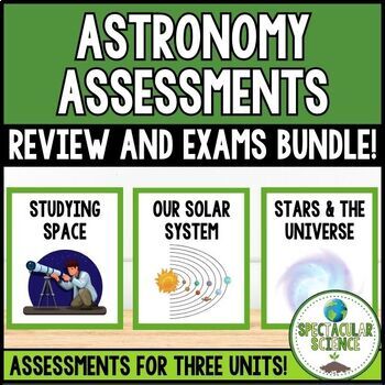 Preview of Astronomy Review & Assessment Bundle