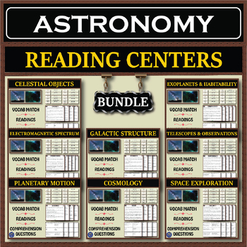 Preview of Astronomy Series: Reading Centers Bundle