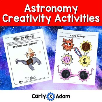 Preview of Solar Eclipse 2024 Astronomy Creativity Activities Morning Work, Brain Breaks