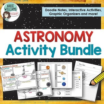 Preview of Astronomy / Solar System - Graphic Organizers and Interactive Activities Bundle