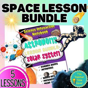 Preview of Solar System Curriculum Bundle - Middle School Space Science Notebook