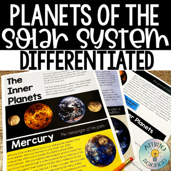 Preview of Inner and Outer Planets Lesson - Middle School Reading Comprehension