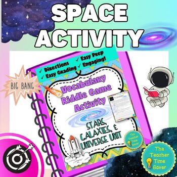 Preview of Astronomy Space Vocabulary Activity Printable Dollar Deal!