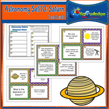 Preview of Astronomy Task Cards: Set 10: Saturn