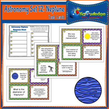 Preview of Astronomy Task Cards: Set 12: Neptune