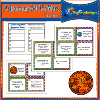 Preview of Astronomy Task Cards: Set 13: Mars