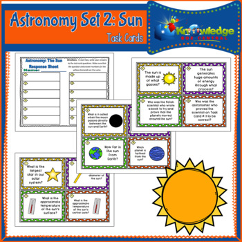 Preview of Astronomy Task Cards: Set 2: The Sun