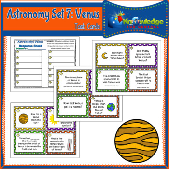 Preview of Astronomy Task Cards: Set 7: Venus