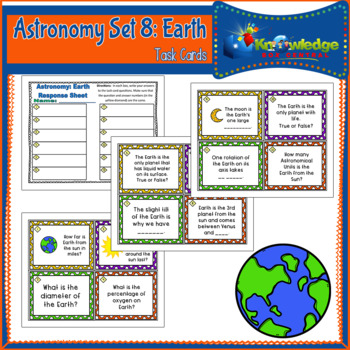 Preview of Astronomy Task Cards: Set 8: Earth